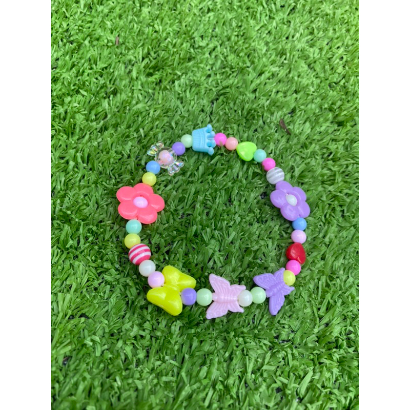 Lắc chân , vòng cổ chân hạt cườm hình hoa