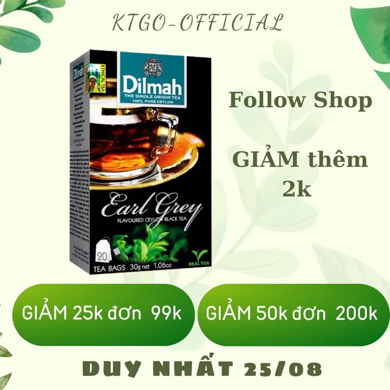 Trà Dilmah Vị Bá Tước - Earl Grey 30g
