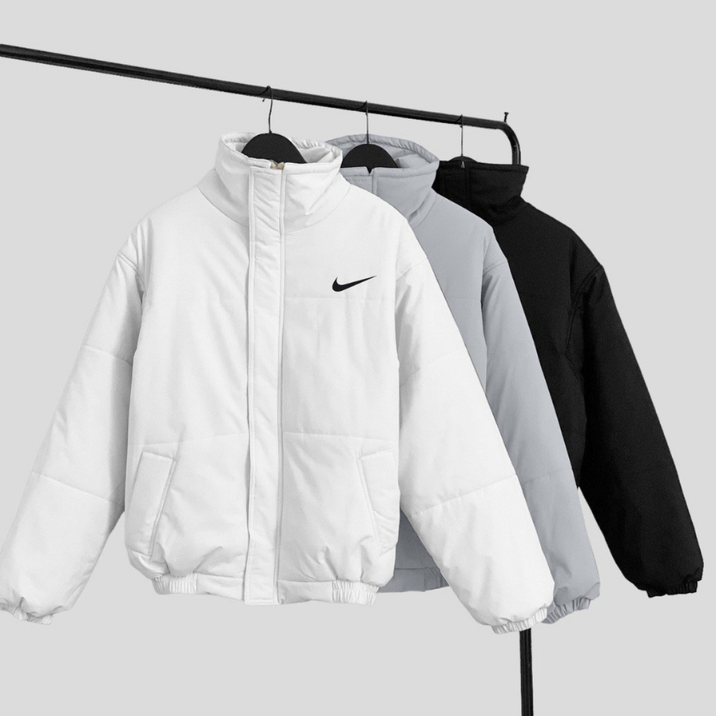 Áo phao NIKE logo thêu ,Áo khoác phao nike béo nam nữ cao cấp,hàng xịn latizia.vn