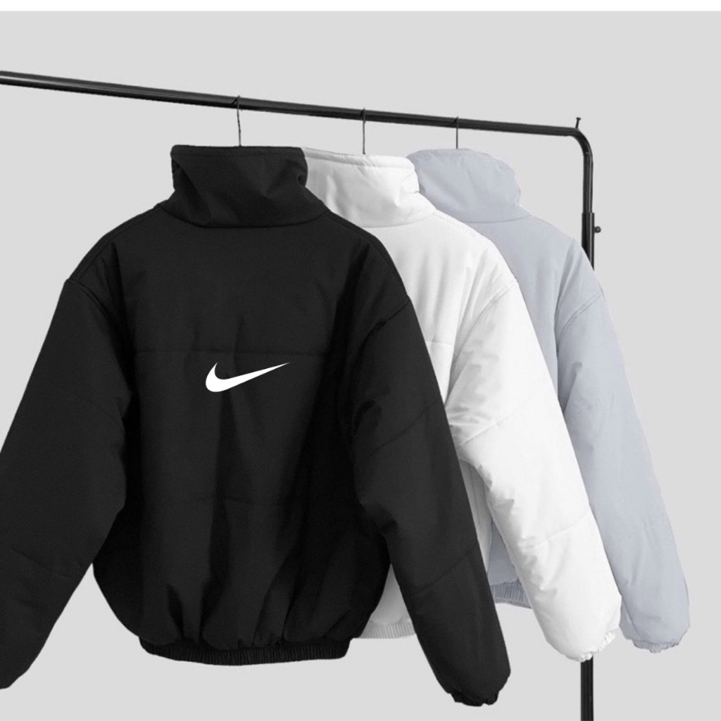 Áo phao NIKE logo thêu ,Áo khoác phao nike béo nam nữ cao cấp,hàng xịn latizia.vn