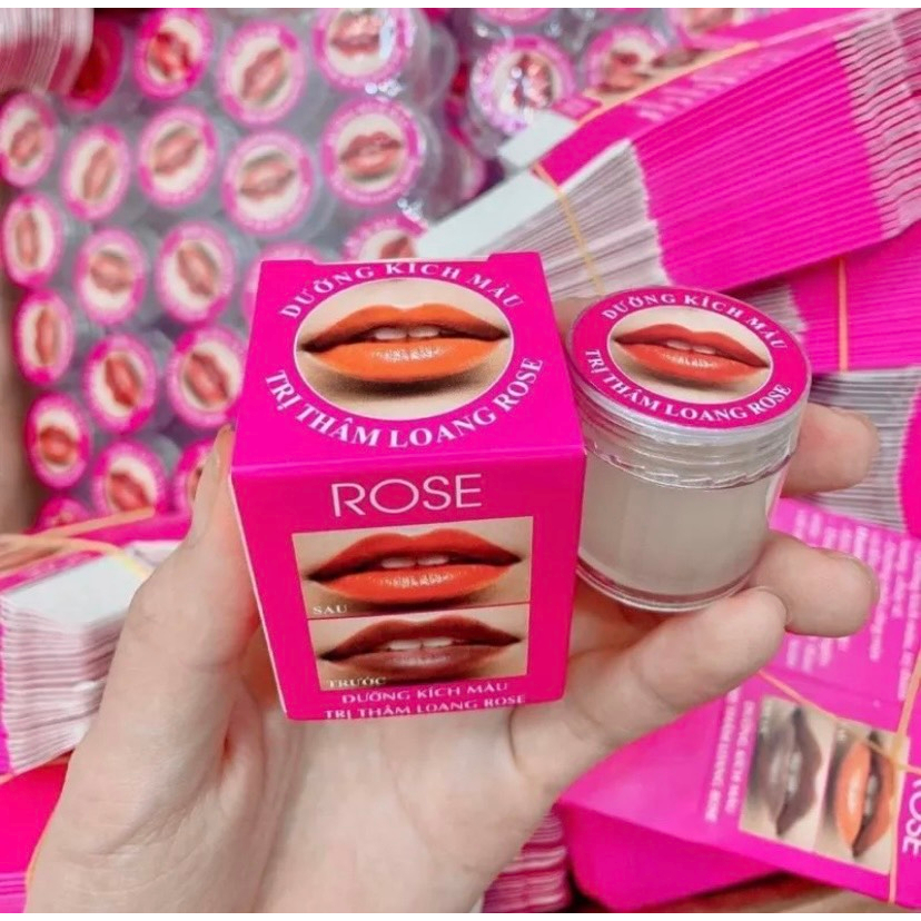 Son dưỡng môi, giảm thâm, kích màu thâm loang ROSE