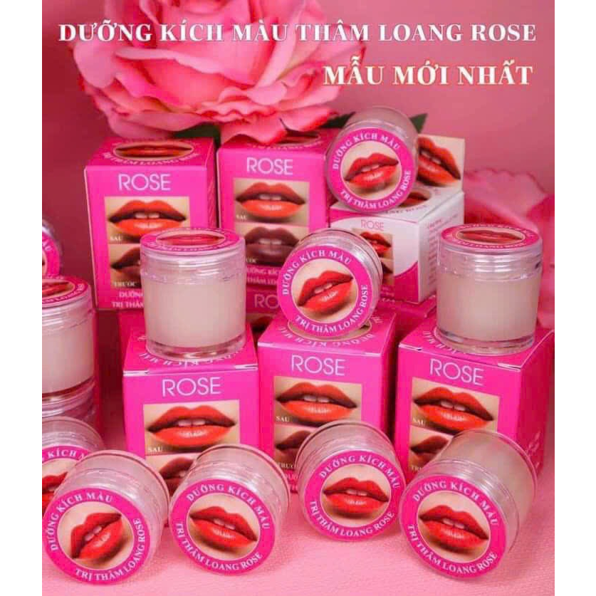 Son dưỡng môi, giảm thâm, kích màu thâm loang ROSE