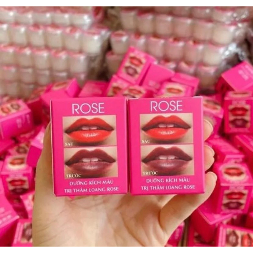 Son dưỡng môi, giảm thâm, kích màu thâm loang ROSE