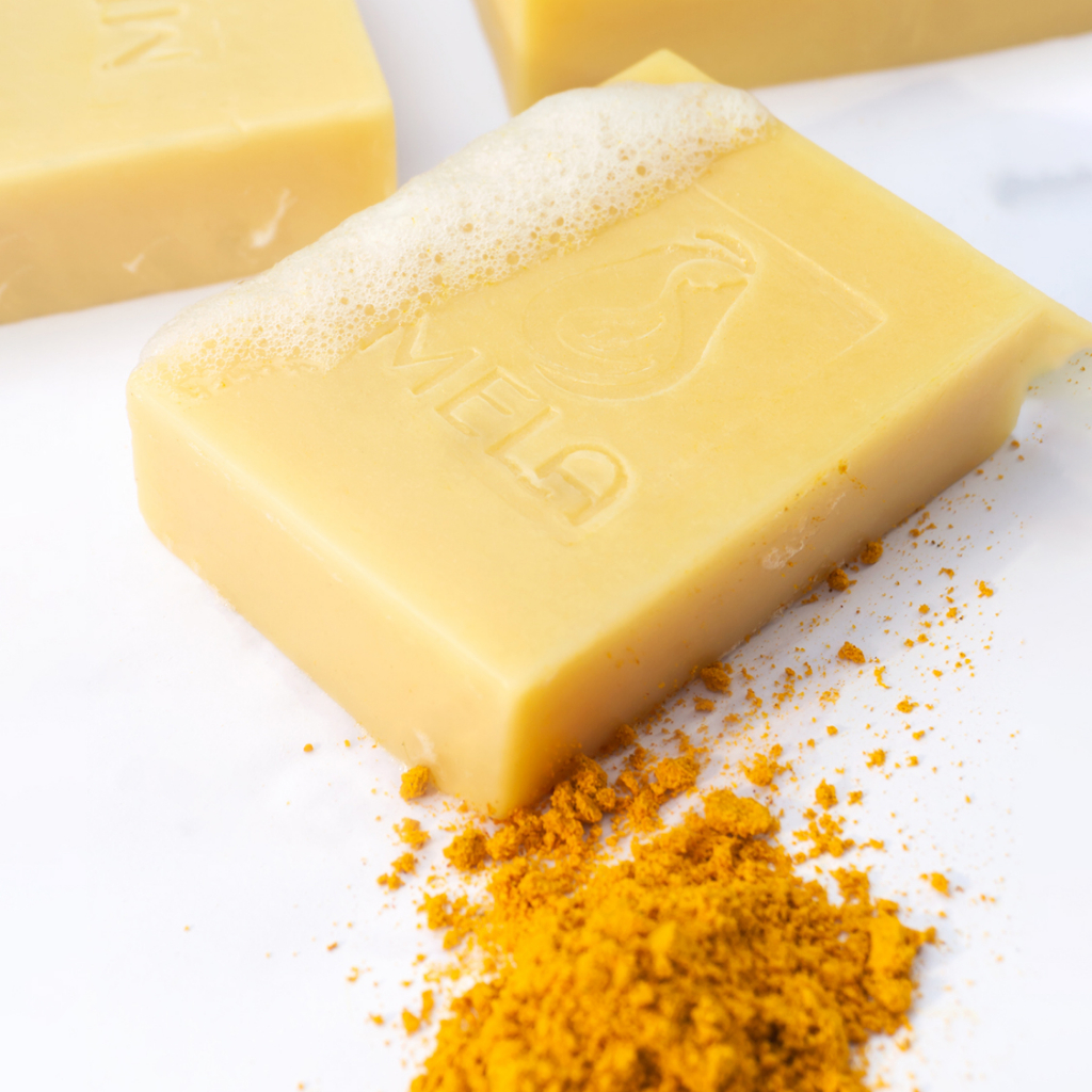 Xà Bông Nghệ Mela, Xà Phòng Thiên Nhiên chăm Sóc Mặt Và Body Giúp Da Sáng Khoẻ Mờ Thâm, Xà Phòng Organic Giảm Mụn 100g