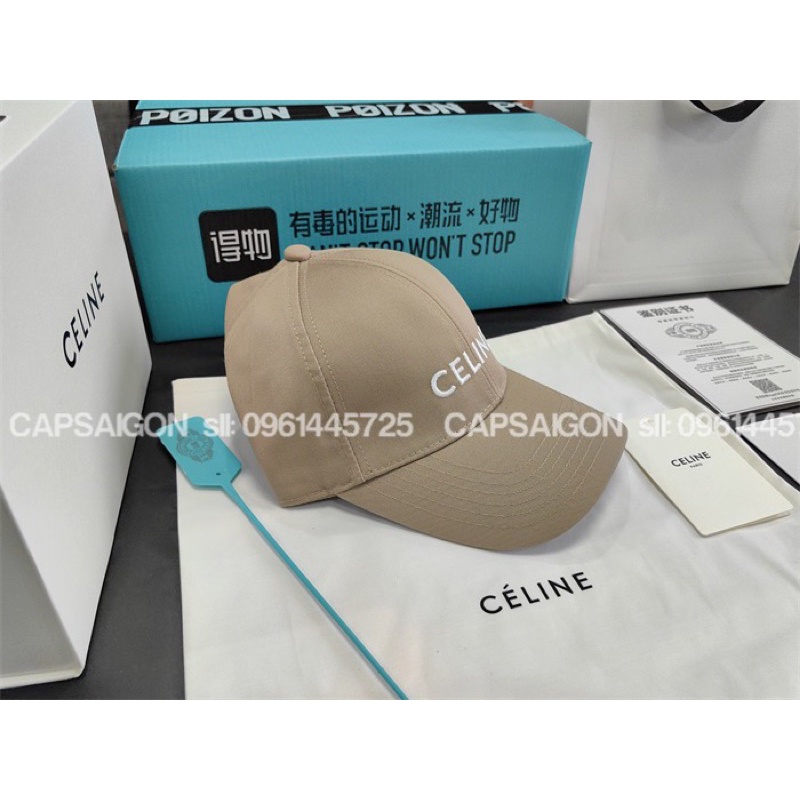 Nón kaki CAO CẤP CAPSAIGON thêu CELNE phom đứng hot trend 2023 chuẩn unisex nam nữ