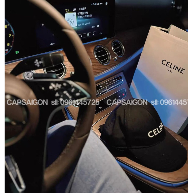 Nón kaki CAO CẤP CAPSAIGON thêu CELNE phom đứng hot trend 2023 chuẩn unisex nam nữ