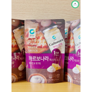 SỐT TRỘN MÌ Ý CARBONARA HÀN QUỐC VỊ THỊT NƯỚNG VÀ KEM TƯƠI 150g