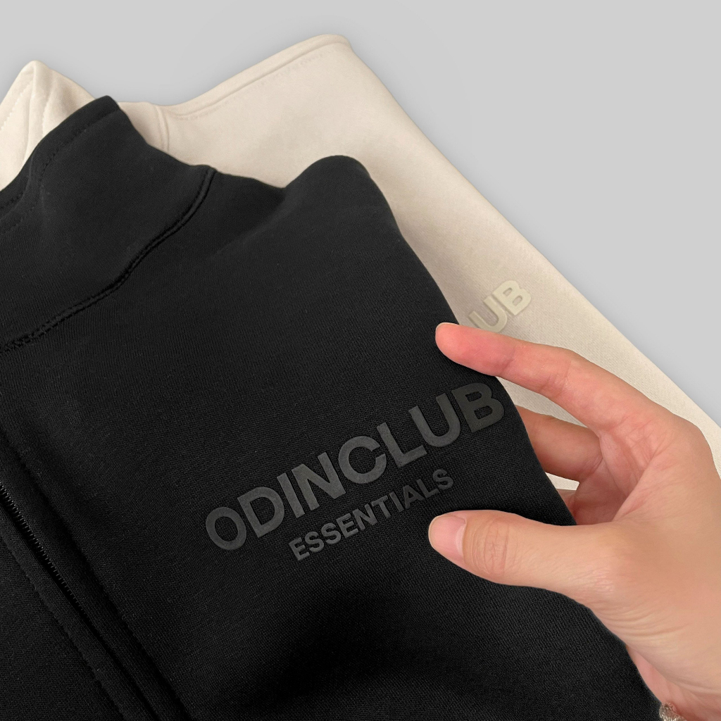 Áo khoác nỉ Collar ODIN CLUB, Áo khoác dài tay nam nữ unisex chất liệu nỉ bông