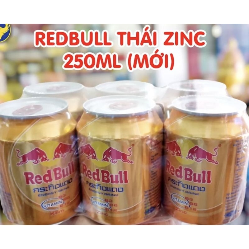 REDBULL THÁI MỚI(thêm kẽm)_thùng 24lon 250ml