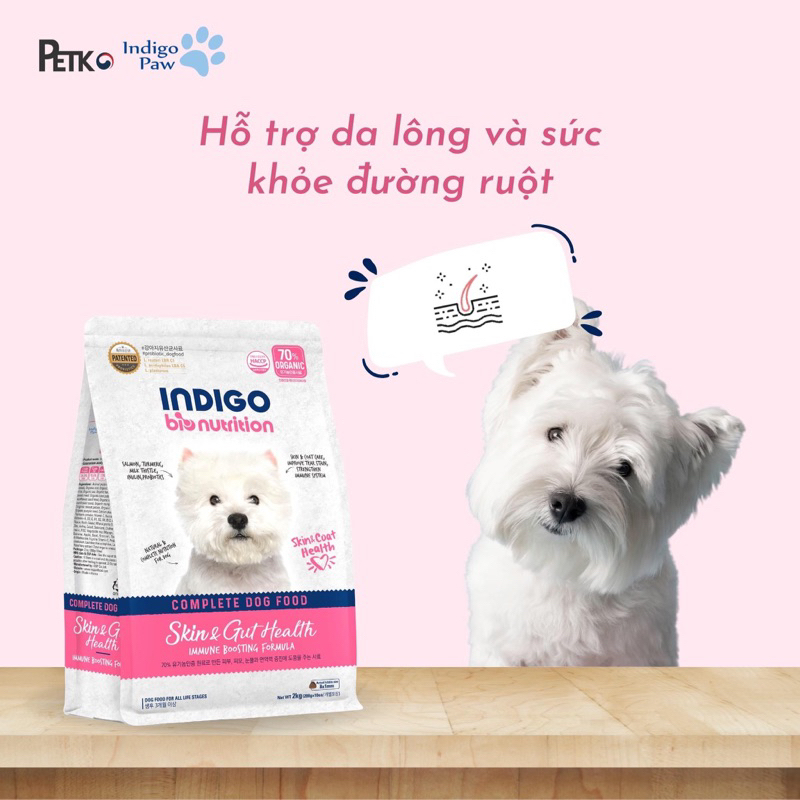 Hạt Cho Chó Indigo hỗ trợ đường ruột, ngăn ngừa bệnh (Hàn Quốc) da lông poodle , xương khớp , giảm cân