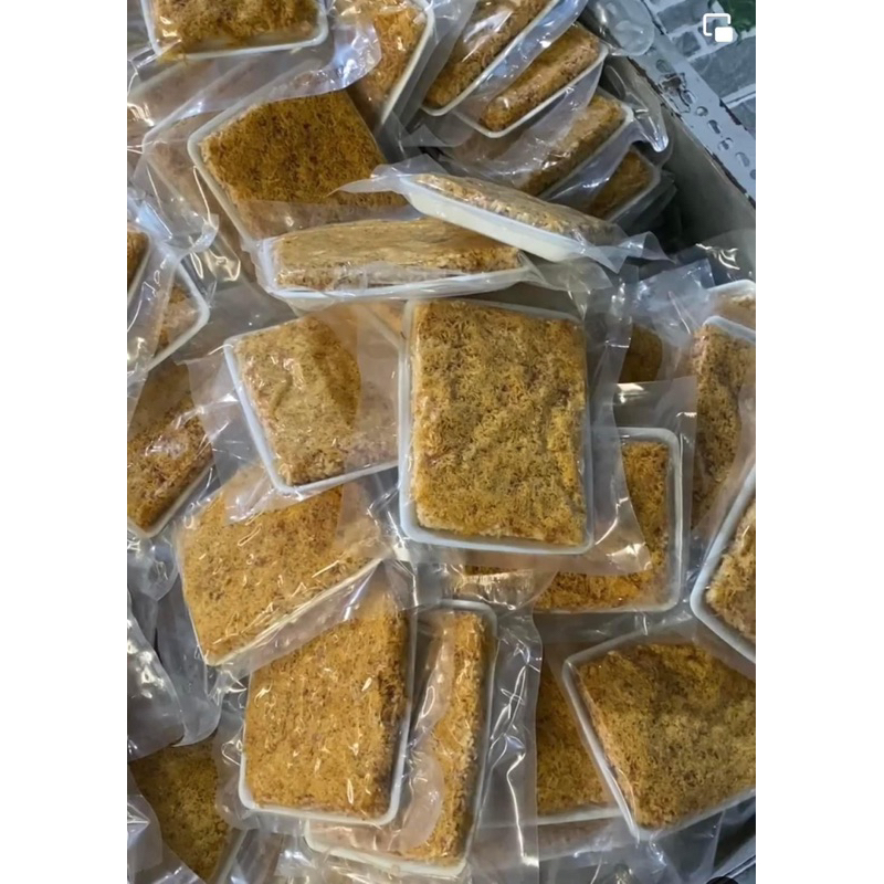 1miếng cơm cháy  vuông siêu chà bông 190g 18k