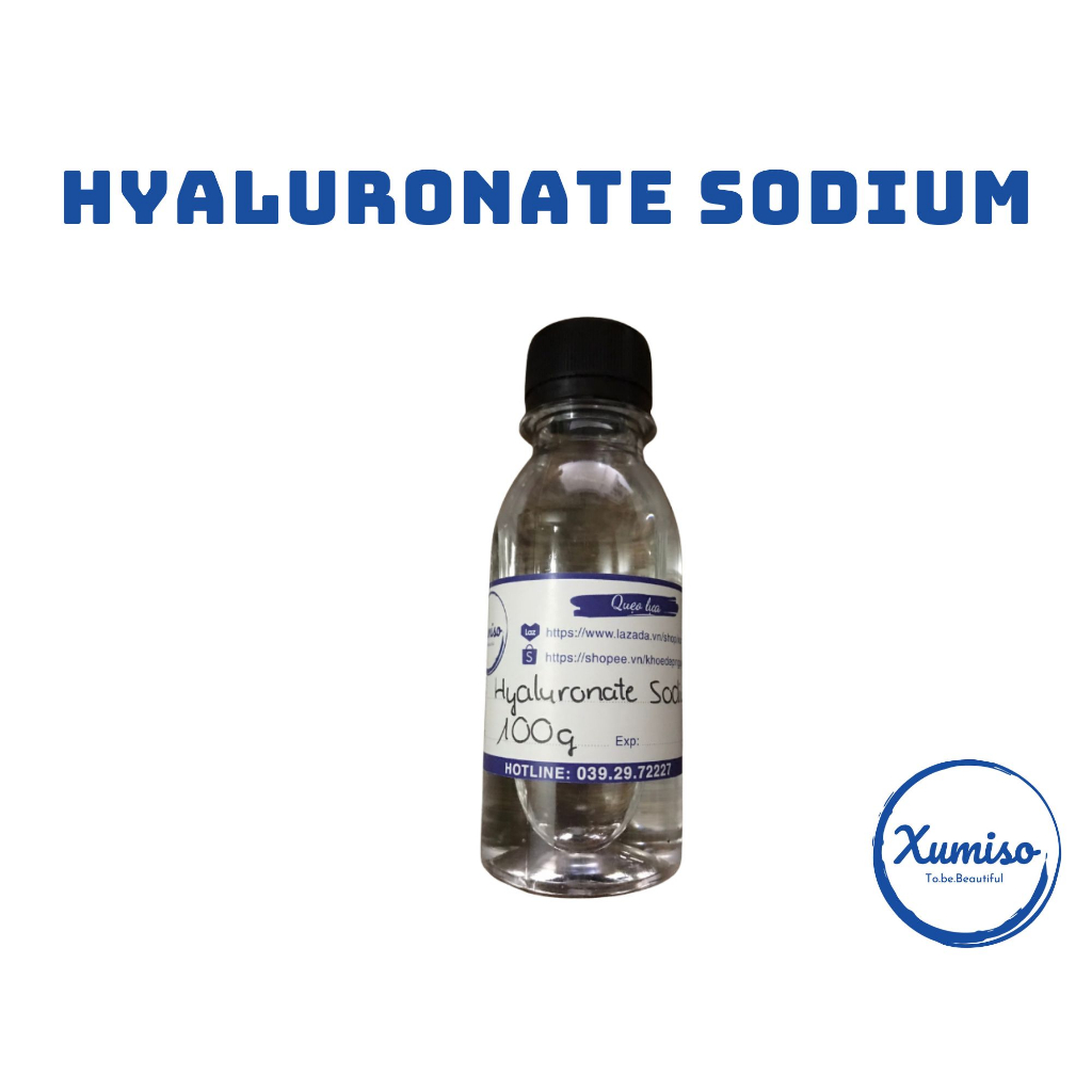 Hyaluronate sodium - Chất giữ ẩm cho da - nguyên liệu mỹ phẩm Xumiso 50G/100G