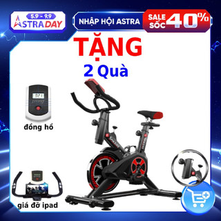 Xe đạp tập thể dục tập gym tại trong nhà QUÂN SPORT X9 tặng đồng hồ + giá đỡ IP