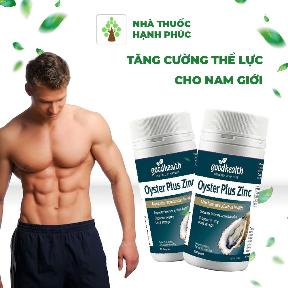 TINH CHẤT HÀU OYSTER PLUS GOODHEALTH ÚC  -  TĂNG CƯỜNG THỂ LỰC CHO NAM GIỚI