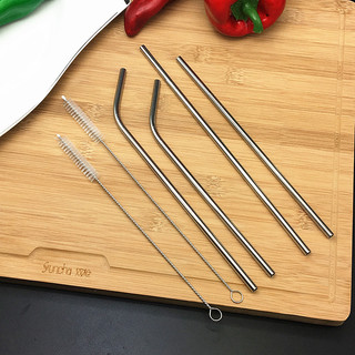 Bộ ống hút inox 304 kèm cọ rửa