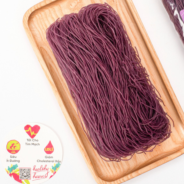 Bún Gạo Lứt Khoai Lang HT Food nguyên chất, ăn kiêng, healthy, giảm cân lành mạnh gói 200gr