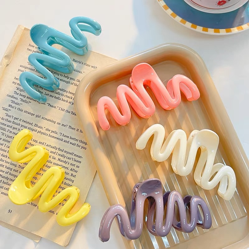 Kẹp Tóc Càng Cua Cá Mập Hình Sóng HGVN Kẹp Sau Đầu Phong Cách Hàn Quốc Dành Cho Cho Nữ