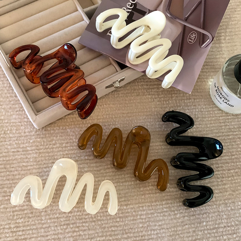 Kẹp Tóc Càng Cua Cá Mập Hình Sóng HGVN Kẹp Sau Đầu Phong Cách Hàn Quốc Dành Cho Cho Nữ