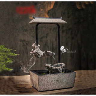 Thác nước phong thủy Phương Linh Decor, thác nước xông trầm, quà tặng ý nghĩa