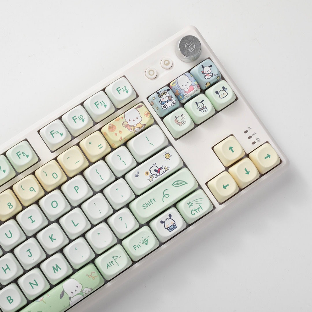 Keycap MOA nhựa PBT hình chó cute, mèo cute, Nút bàn phím cơ profile MOA