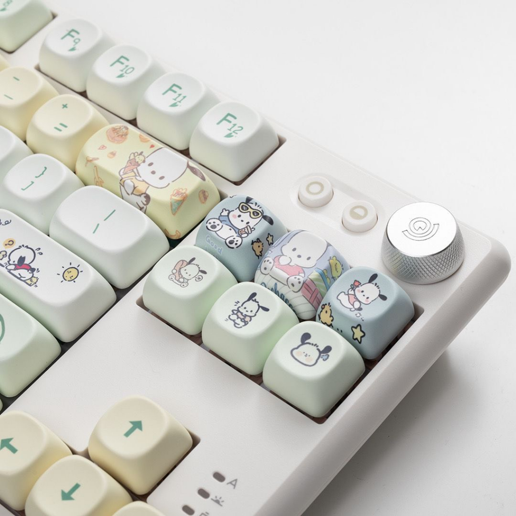 Keycap MOA nhựa PBT hình chó cute, mèo cute, Nút bàn phím cơ profile MOA