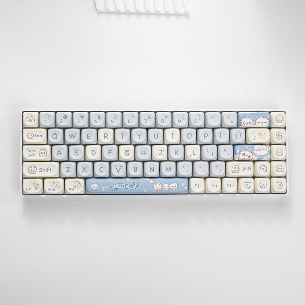 Keycap MOA nhựa PBT hình chó cute, mèo cute, Nút bàn phím cơ profile MOA