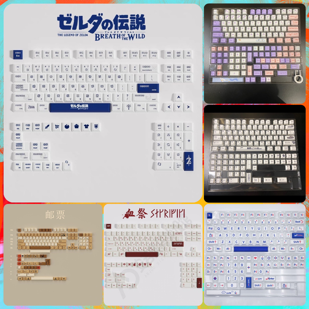 Keycap Cherry nhựa PBT, Keycap Song ngữ, Nút Bàn Phím Cơ