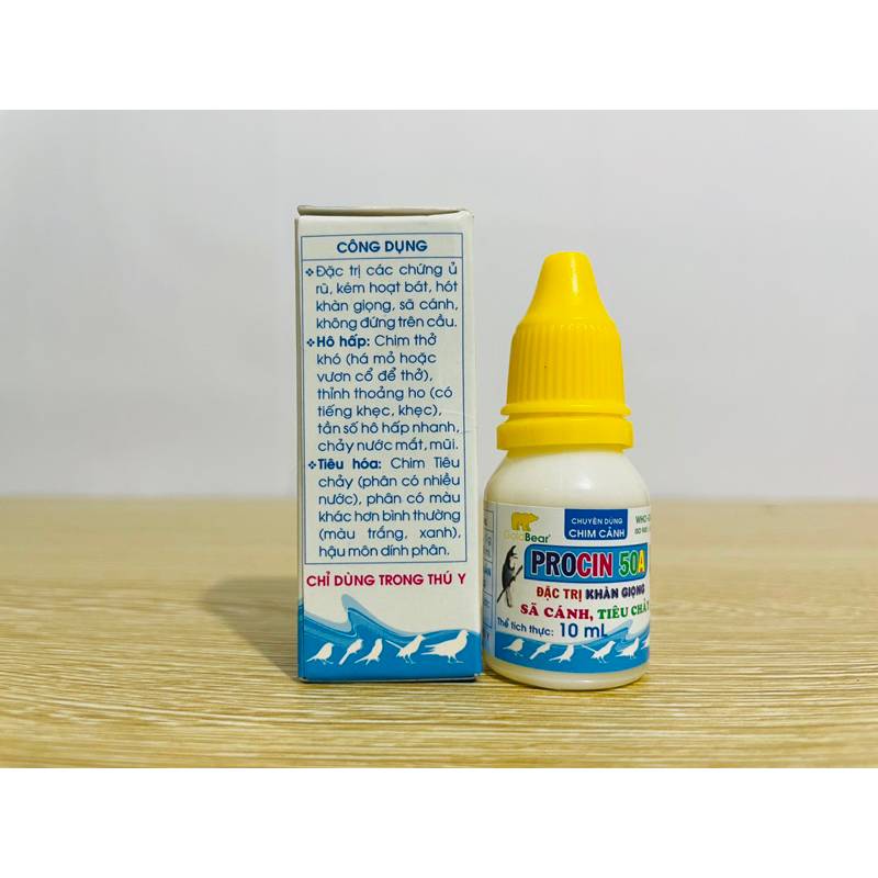 PROCIN 50A  - Dùng cho chim cảnh ủ rũ, khàn giọng, sã cánh, tiêu chảy
