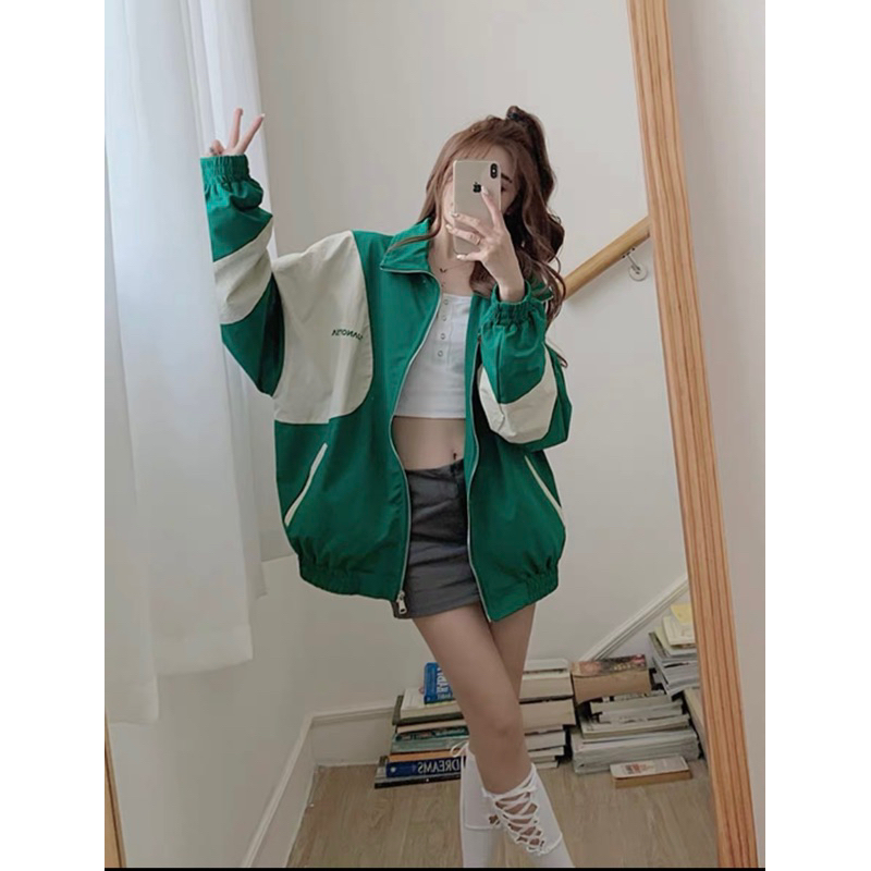 Áo Khoác Dù Thêu TSA From Rộng Nam Nữ_22nastore