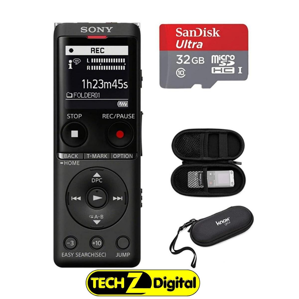 Máy ghi âm chuyên nghiệp SONY UX-570 Chính Hãng, tính năng ghi âm thông minh khi có tiếng động Bảo hành 5 năm