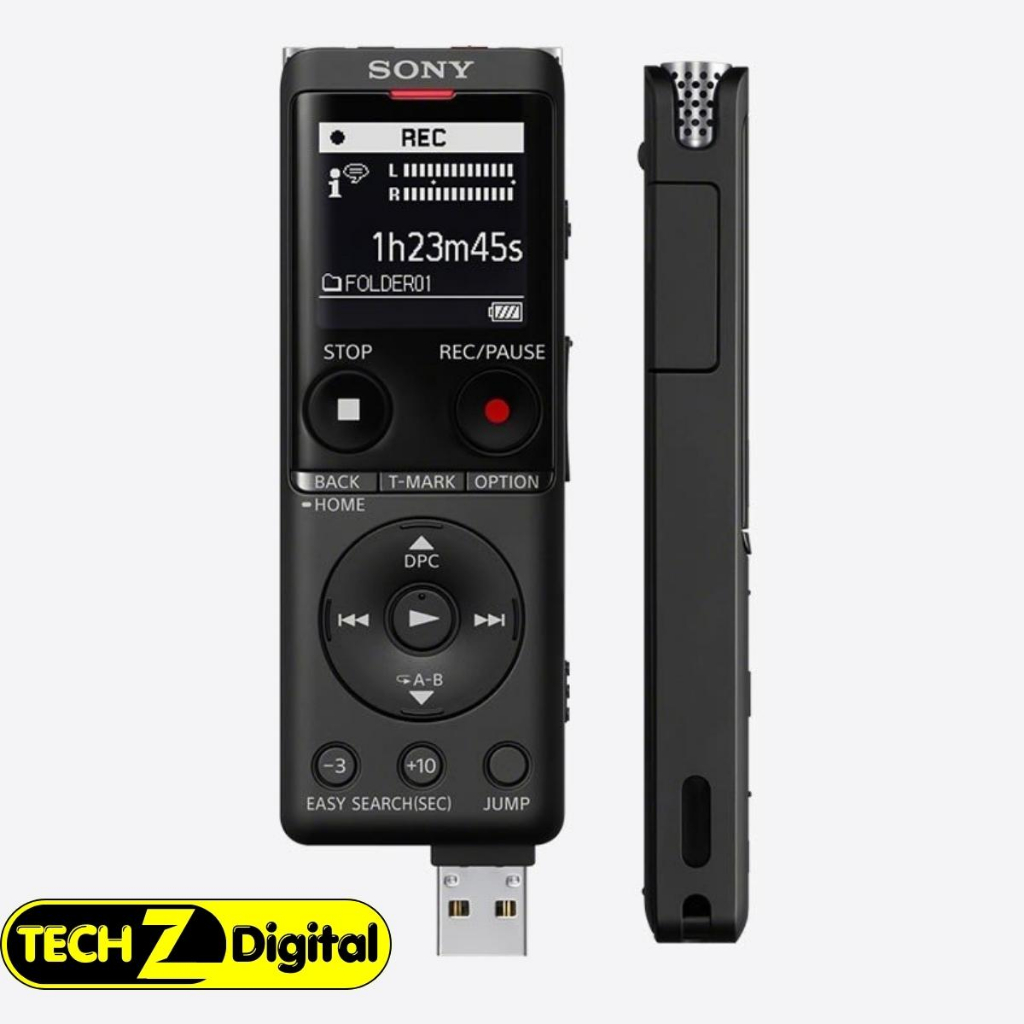 Máy ghi âm chuyên nghiệp SONY UX-570 Chính Hãng, tính năng ghi âm thông minh khi có tiếng động Bảo hành 5 năm