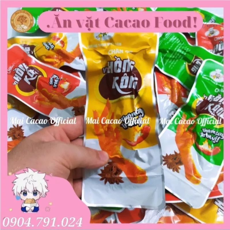 Chân gà cay Hồng Kong hàng Việt Nam 1 bịch 30 gói