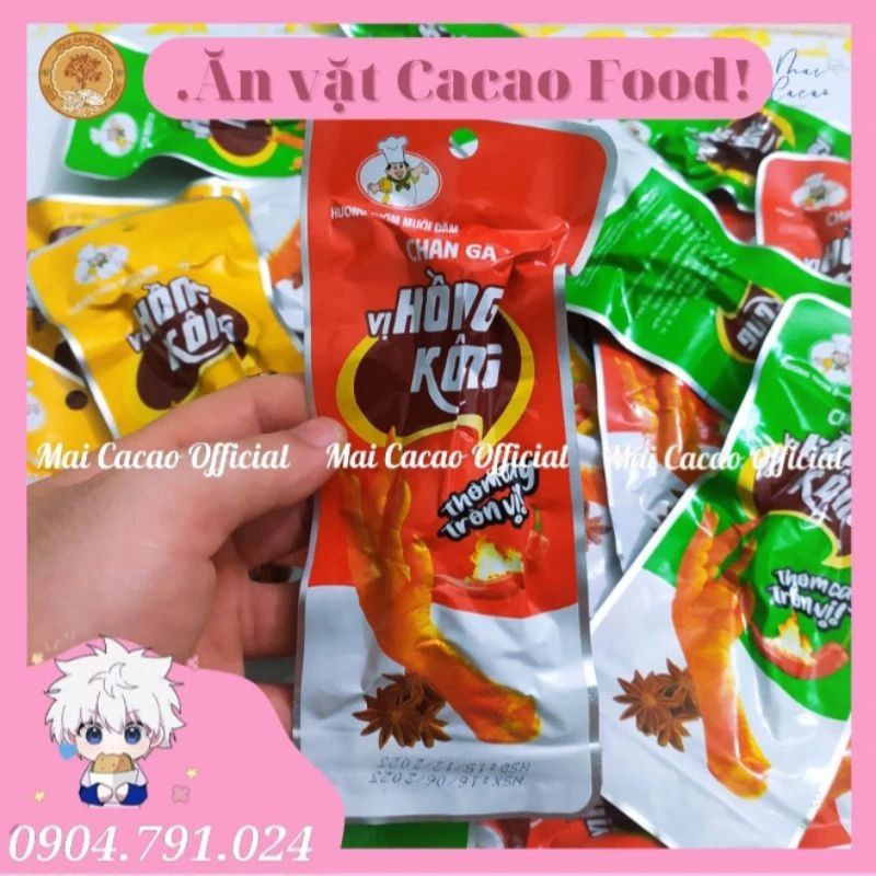 Chân gà cay Hồng Kong hàng Việt Nam 1 bịch 30 gói