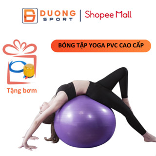 Bóng Tập Yoga Toàn Thân Cao Cấp DUONG SPORT Đường Kinh 65cm Dày 2mm Chống Nổ Tặng Bơm Bóng DC0004