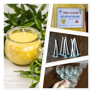 Set đầy đủ 30 ly hoa sen + 3kg nến bơ + 30 bấc đã chuốt sáp kẹp chân - combo đầy đủ tự làm nến cúng dường dâng phật