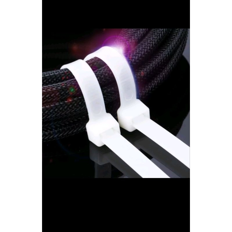 Dây rút nhựa thít nhựa màu trắng 5*300,8*350,8*400,5*500