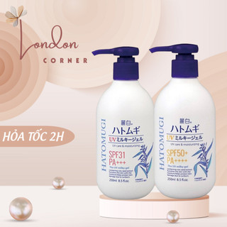 Sữa dưỡng thể chống nắng Hatomugi SPF31 PA+++ 250ml Nhật Bản