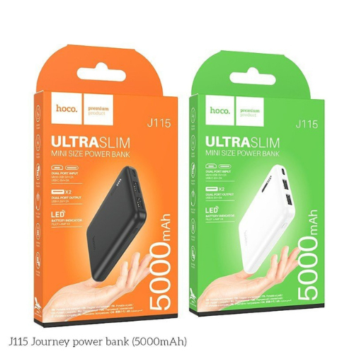 Sạc Dự Phòng 5000mAh hôcô J115 18.5Wh  Nhỏ Gọn thích hộp khi đi du lịch dã ngoại