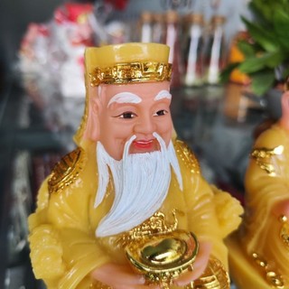 Tượng Thần Tài Thổ Địa Đá Đúc(Nhiều màu)