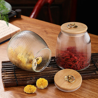 Hũ, bình đựng trà, cà phê, trà hoa thảo mộc bằng thủy tinh, hũ trà nắp gỗ