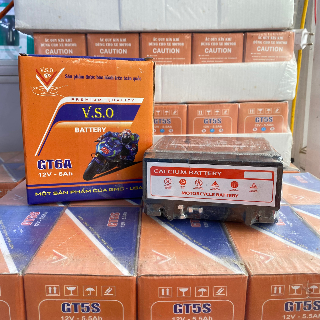 Bình ắc quy V.S.O GT6A - hàng chính hãng