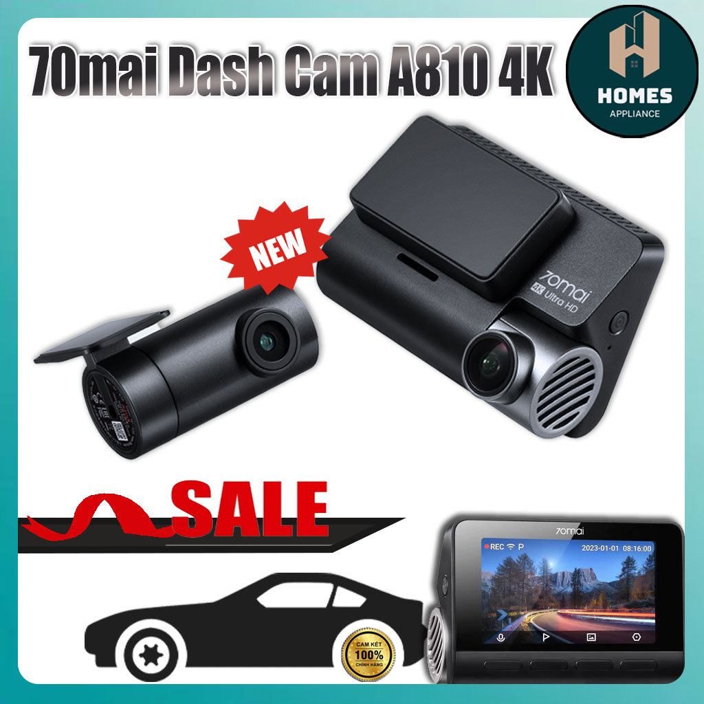 70mai Dash Cam A810 4K | Camera Hành Trình Phát Hiện Chuyển Động AI ,Hỗ Trợ Định Vị GPS | BigBuy360 - bigbuy360.vn