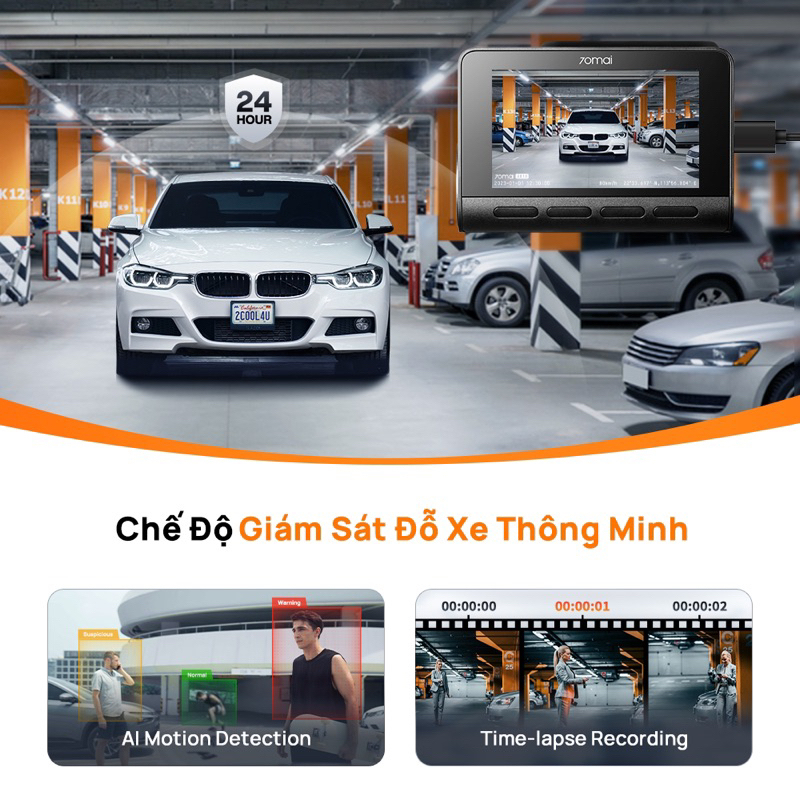 70mai Dash Cam A810 4K | Camera Hành Trình Phát Hiện Chuyển Động AI ,Hỗ Trợ Định Vị GPS | BigBuy360 - bigbuy360.vn