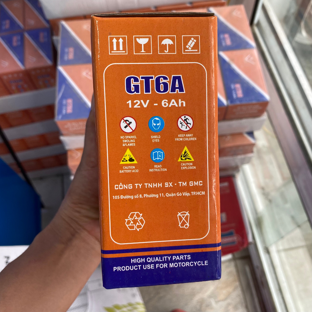 Bình ắc quy V.S.O GT6A - hàng chính hãng GMC-USA