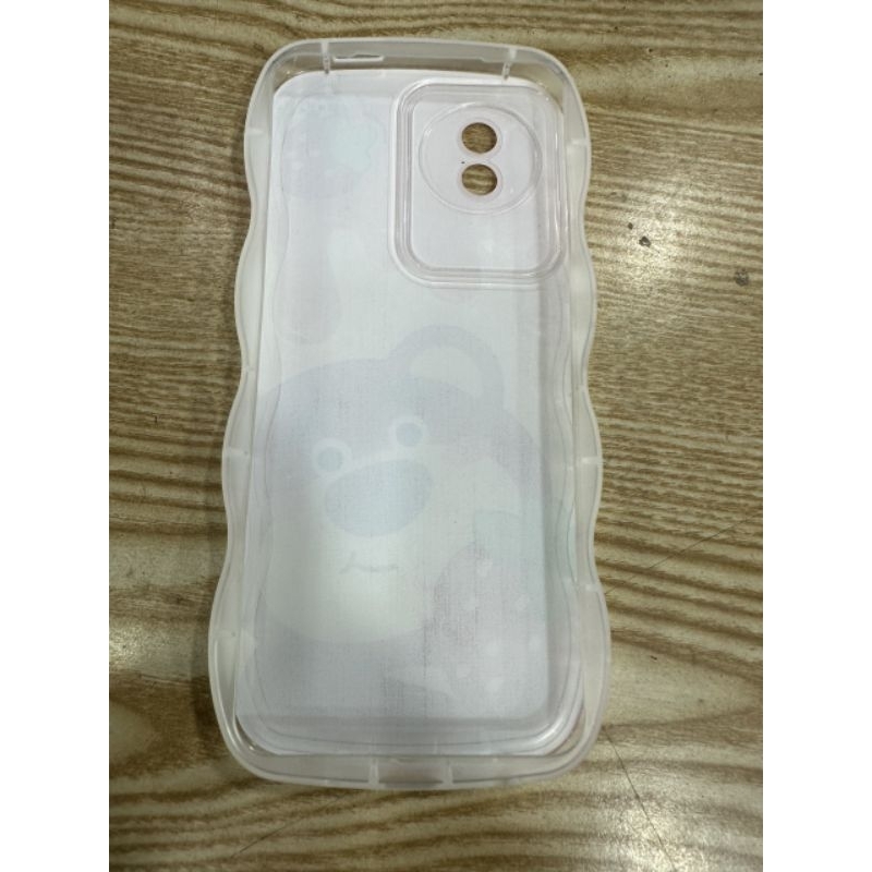 Case ốp lưng Vivo Y02 4G / Y02A / Y02T dẻo gấu dâu lotso siêu dễ thương viền lượn sóng bảo vệ camera