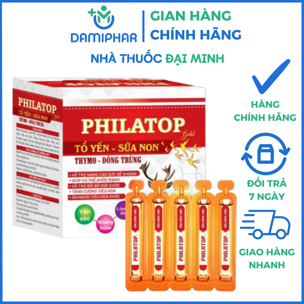 Philatop Sữa Non Yến Sào Hộp 20 Ống x 10ml