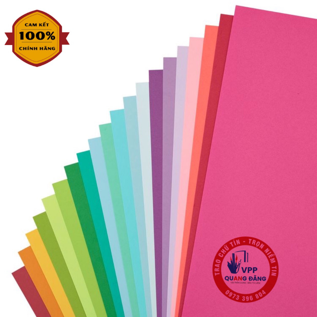 Bán lẻ - Giấy màu a4 Hoàng Mai