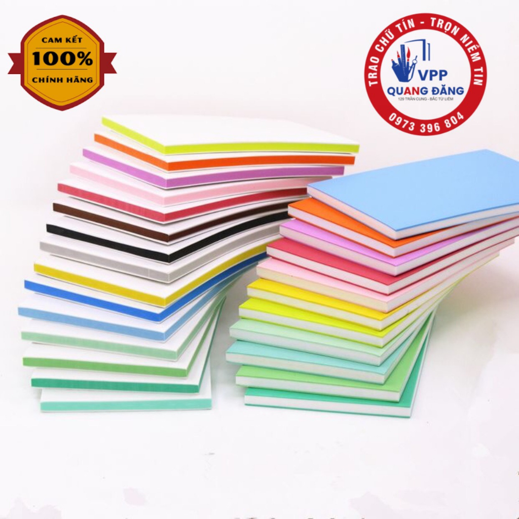 Bán lẻ - Giấy màu a4 Hoàng Mai