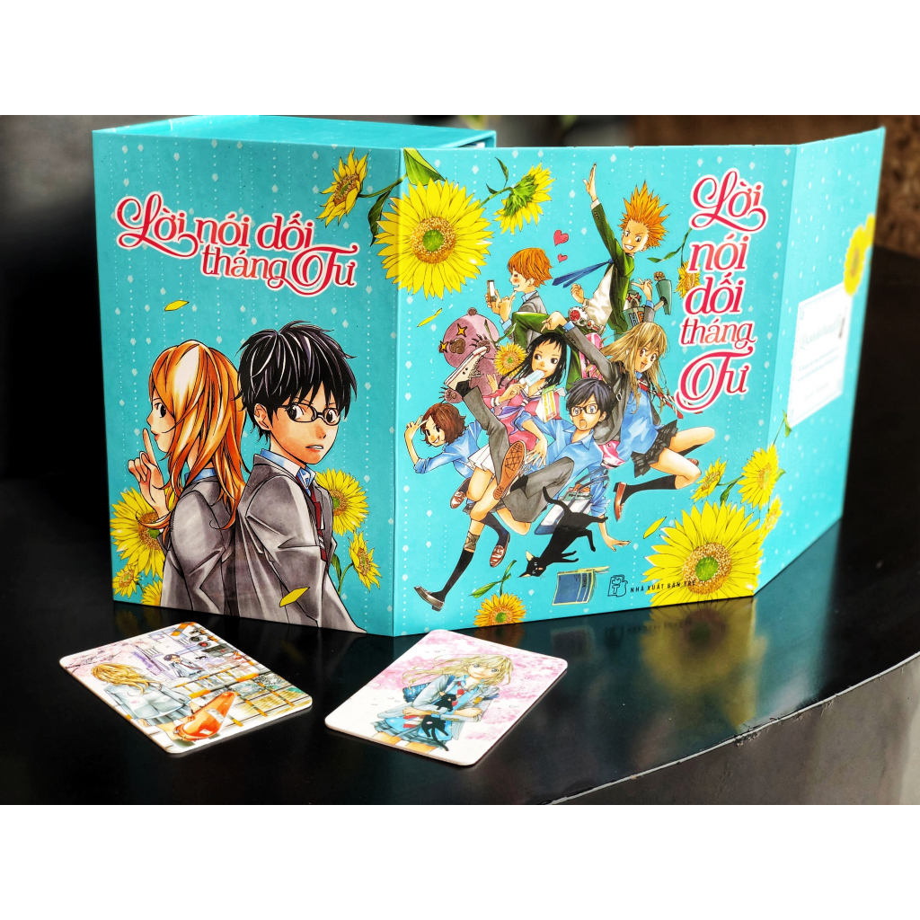 Sách - Boxset Lời Nói Dối Tháng Tư - Tặng Kèm 2 Card Nhựa Hình Nhân Vật