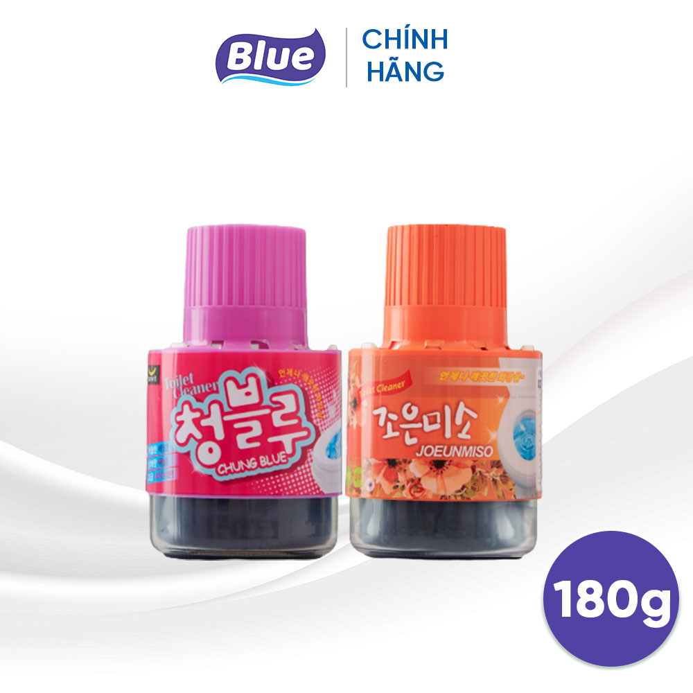 Chai Thả Bồn Cầu Blue Hàn Quốc 180G Hương Ngàn Hoa - Làm Thơm Toilet, Sạch Khuẩn